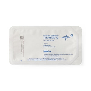 Medline Open Suction Catheters - 14 Fr Whistle Tip Single Sterile Open Suction Catheter Coiled Pack - DYND41902C