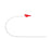 Medline Open Suction Catheters - 18 Fr Whistle Tip Single Sterile Open Suction Catheter Straight Pack - DYND41904