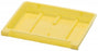 Medline Plastic Soap Dishes - Plastic Soap Dish with Ridges, Gold, 3.75" x 2.75" x 0.5" - DYND80492