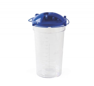 Medline Rigid Disposable Suction Canisters with Turret Lids - 2, 400 c ...