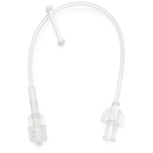 Medline Minibore IV Extension Sets - IV Extension Set with Small Bore Tubing and Removable Slide Clamp, 7" L - DYNDTN0001