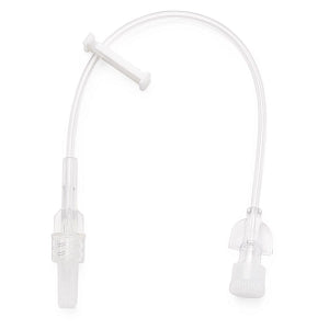 Medline Minibore IV Extension Sets - IV Extension Set with Small Bore Tubing and Removable Slide Clamp, 7" L - DYNDTN0001