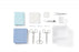 Medline Laceration Trays with Satin Instruments - Laceration Tray with Comfort Loop Instruments, Sterile - DYNJ03145