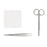 Medline Floor Grade Suture Removal Trays - Basic Suture Removal Kit with Littauer Scissors - DYNJ04061