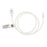 Medline High-Pressure Braided Tubing with Rotating Adaptor Male Luer Lock - High-Pressure Braided Tubing with Drape Clip, Rotating Adaptor Male Luer Lock, Female Fittings, 30" - DYNJBRTC30R