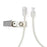 Medline High-Pressure Braided Tubing with Fixed Male Luer Lock - High-Pressure Braided Tubing with Drape Clip, Fixed Male Luer Lock, Female Fittings, 84" - DYNJBRTC84F