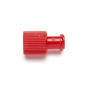 Medline Vascular Access Adapters and Caps - Universal Male / Female Luer Lock Connector Cap, Red - DYNJCAPR