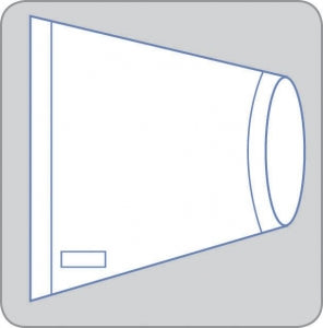 Medline Rectangular Bags with Elastic Bands - Sterile Rectangular Bag with Elastic Band, 36" x 28" - DYNJE63628R