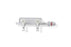 Medline Manifolds with Standard Handle - Right-Hand Orientation 500 PSI Manifold with Standard Handle in ON Position, Block Profile, 2 Ports - DYNJMAN01