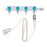 Medline High-Pressure Manifolds, Standard Handle - Right-Hand Orientation 600 PSI Manifold with Standard Handle in OFF Position, 4 Ports - DYNJMAN06IT