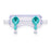 Medline Manifolds with All Female Posts - Universal Orientation 600 PSI Manifold with Curved Profile, Off Handle Position, 2 Ports - DYNJMAN2OFFF