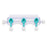Medline Manifolds with All Female Posts - Universal Orientation 600 PSI Manifold with Curved Profile, Off to 4-way Handle Position, 3 Ports - DYNJMAN3OFF3