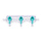 Medline Manifolds with All Female Posts - Universal Orientation 600 PSI Manifold with Curved Profile, Off Handle Position, 3 Ports - DYNJMAN3OFFF