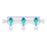 Medline Manifolds with All Female Posts - Universal Orientation 600 PSI Manifold with Curved Profile, Off Handle Position, 3 Ports - DYNJMAN3OFFF