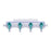 Medline Manifolds with All Female Posts - Universal Orientation 600 PSI Manifold with Curved Profile, Off Handle Position, 3 Ports - DYNJMAN4OFF3