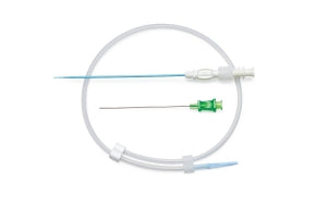 Medline Mini Access Kits with 21G x 2.75" Introducer Needle, 4 Fr - Mini Access Kit Regular Stiffness 10 cm Stainless Steel .018X45CM Guidewire and 21G X 2.75" Echogenic Needle, 5 Fr - DYNJMAST19