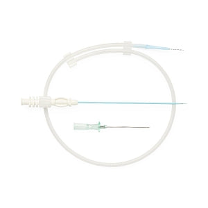 Medline Mini Access Kits with 21G x 1.5" Introducer Needle, 4 Fr - Mini Access Kit Regular Stiffness 10 cm Nitinol Core / Tungsten 0.018 x 45 cm Guidewire and 21G x 1.5" Echogenic Needle, 5 Fr - DYNJMAST34