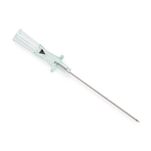Medline Angiography Introducer Needles, 21G - Angiography 21G x 1.5" (4 cm) Introducer Needle, Bevel Indicator, Thin Wall, Green Hub - DYNJNDLI214