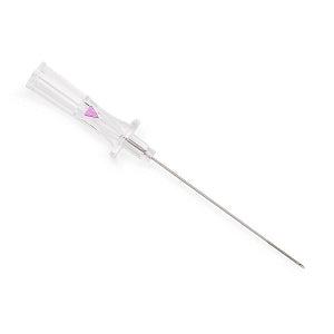 Medline Angiography Introducer Needles with Bevel Indicator - Echogenic Angiography 24G x 1.5" (4 cm) Introducer Needle with Bevel Indicator, Extra-Thin Wall, Clear Hub - DYNJNDLI244E