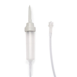 Medline Fluid Administration Sets w/Drip Chamber - Drip Chamber 135" (342.90 cm) Standard Bore Non-Vented Filtered Fluid Administration IV Set - DYNJNVFD136