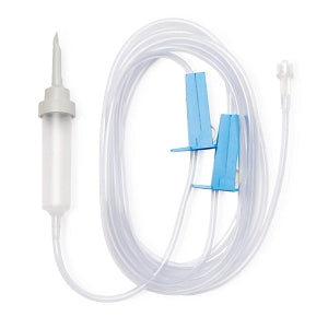 Medline Fluid Administration Sets w/Drip Chamber - Drip Chamber 135" (342.90 cm) Standard Bore Non-Vented Filtered Fluid Administration IV Set - DYNJNVFD136