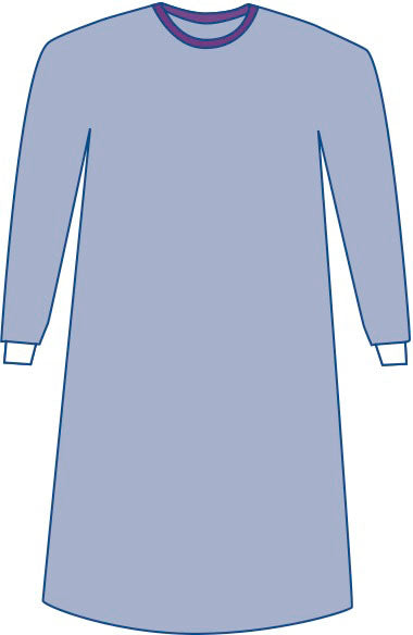 Sterile Non-Reinforced Sirus Surgical  Gowns with Set-In Sleeves