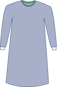 Medline Sterile Nonreinforced Eclipse Surgical Gowns - Sterile Nonreinforced Eclipse Surgical Gowns with Towel, Size 3XL - DYNJP2004