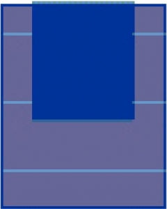 Medline Three-Quarter Reinforced Surgical Drape - Sterile Three-Quarter Drape Sheet with Absorbent Reinforcement, 53" x 77" - DYNJP2416