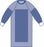 Medline Sirus Sterile Poly-Reinforced Surgical Gowns with Raglan Sleeves - Sirus Poly Reinforced Gown with Raglan Sleeves, Sterile, Size 2XL - DYNJP2603