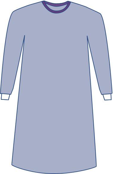 Sterile Non-Reinforced Aurora Surgical Gowns with Set-In Sleeves