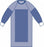 Medline Sterile Polyreinforced Aurora Surgical Gowns with Raglan Sleeves - Aurora Poly Reinforced Gown with Raglan Sleeves, Sterile, Size XL - DYNJP2808