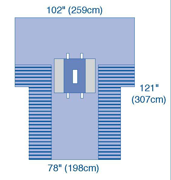 UltraGard Laparotomy Drape with Pouches