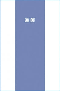 Medline Sterile Femoral Angiography Surgical Drapes - Sterile Femoral Angiography Surgical Drape, 2 Windows, 80" x 135" (203 x 343 cm) - DYNJP4104