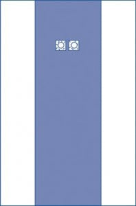 Medline Sterile Femoral Angiography Surgical Drapes - Sterile Femoral Angiography Surgical Drape, 2 Windows, 80" x 135" (203 x 343 cm) - DYNJP4104