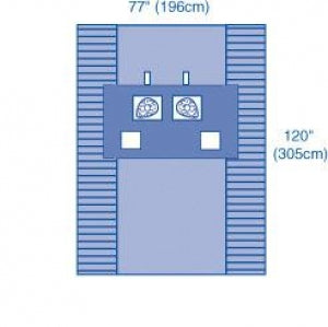 Medline Sterile Barrier Precautions Central Line Pack - Central Line Dressing Pack - DYNJP4120
