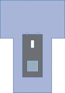 Medline Sterile Cystoscopy T Drapes - Cystoscopy Surgical T-Drape, 60" x 87" x 35" Overall with 18" x 39" Impervious Reinforcement, 3" x 7" Fenestration, 10" x 10" Mesh Screen and Hook-and-Loop Line Holders - DYNJP5001