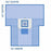 Medline Cesarean Section Surgical Drape with Pouch - Fenestrated C-Section Drape with Pouch, Sterile - DYNJP6101