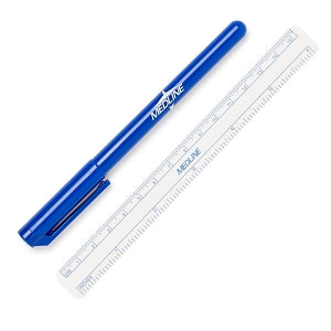 Medline Sterile Regular Tip Surgical Skin Markers - Sterile Skin Marker with Ruler - DYNJSM01