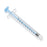 Medline Sterile Colored Medication Syringes, 1 mL - High-Pressure Polycarbonate Medication Syringe with Fixed Male Luer Lock Fitting, 1 mL, Blue - DYNJSYRPC1B