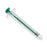 Medline Sterile Colored Medication Syringes, 1 mL - High-Pressure Polycarbonate Medication Syringe with Fixed Male Luer Lock Fitting, 1 mL, Dark Green - DYNJSYRPC1DG