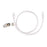Medline High-Pressure Contrast Injection Tubing, Male Luer Lock, Female - High-Pressure Injection Tubing with Drape Clip and Fixed Male Luer Lock with Female Fittings, 20" - DYNJTBHPC20F