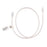 Medline High-Pressure Contrast Injection Tubing, Clip, Rotating Adaptor - High-Pressure Injection Tubing with Drape Clip with Rotating Adaptor, Male Luer Lock, Female Fittings, 48" - DYNJTBHPC48R