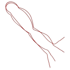 Medline Medi-Loops Mini Vessel Loops - Sterile Mini Vessel Loop, Red - DYNJVL12