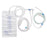 Medline Closed System Fluid Management Kits, Female Fitting - Fluid Management Kit with 3 Lines: Check / Reflux Valve, 3-Way Stopcock, Clear Line for Waste Bag, Clear Vented Spike, Green Port, 2 In-Line Check Valves, Female Fitting - DYNJWBS2CVLL