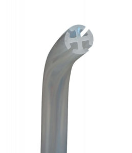 Medline Channel Round Silicone Wound Drains - Channel Round Silicone Drain, 15 Fr, 3/16", Full Fluted, Hubbed - DYNJWE2188HB