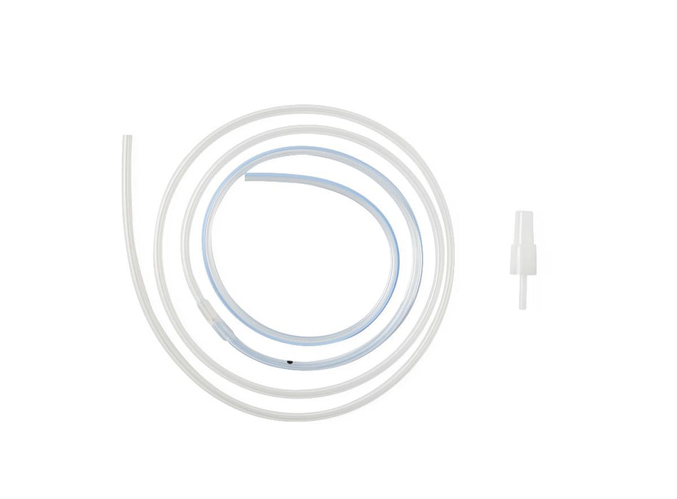 Channel Round Silicone Drain, 15 Fr, 3/16", Full Fluted, Bendable Trocar