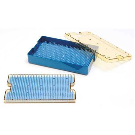 Microsurgical Tray with Base, Lid, and Mat 6.5"L x 4"W x 0.75"H