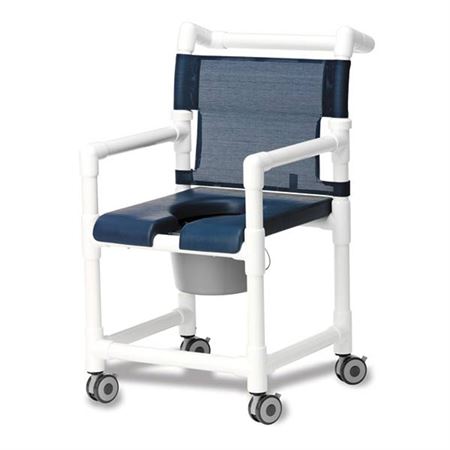 Shower/Commode Chair Deluxe with Padded Seat — Grayline Medical