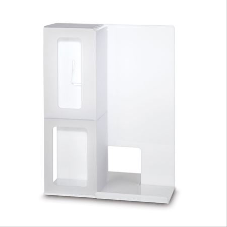 Desktop Hygiene Station Desktop Hygiene Station with Purell Dispenser - 12.25"W x 5.562"D x 17.187"H