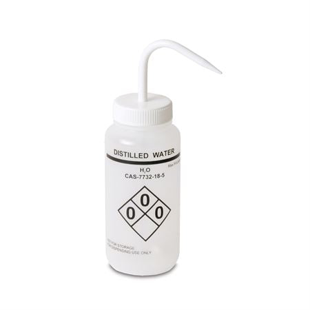 500mL Vented RTK GHS Wash Bottle Distilled Water